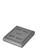 Dark grey palladium linea leatherette 5 slot ring curved edge display tray