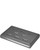 Dark grey palladium linea leatherette 8 slot ring curved edge display tray