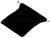 Black suede drawstring pouch