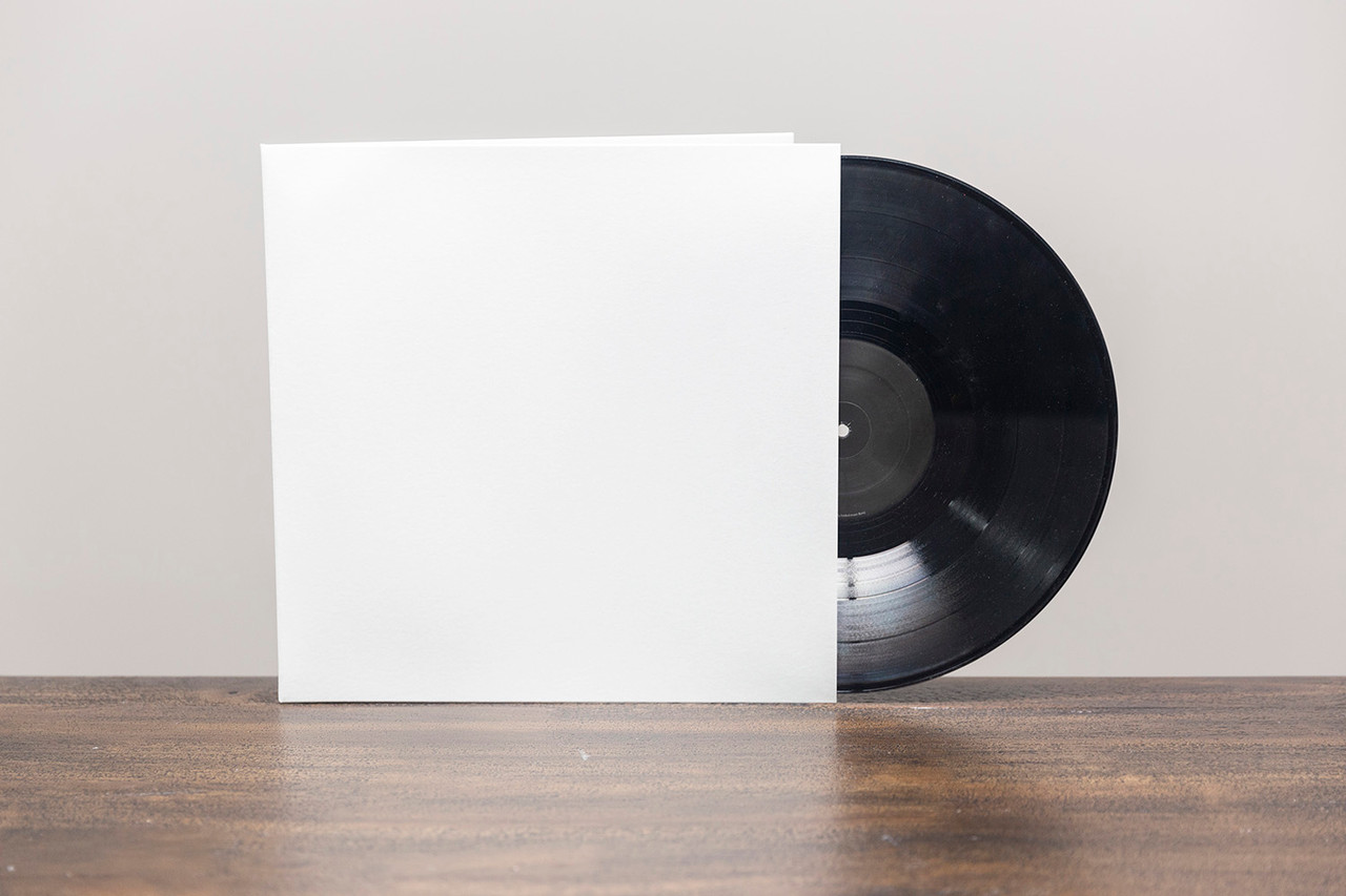 blank vinyl album cover