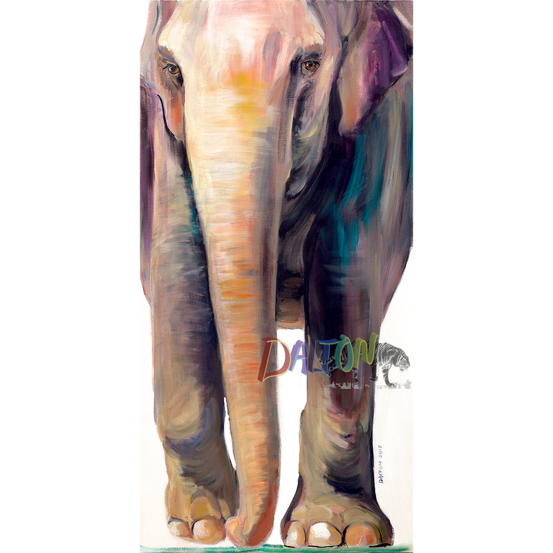 Elephant - Original Oil Painting - 24"x 48" - SOLD