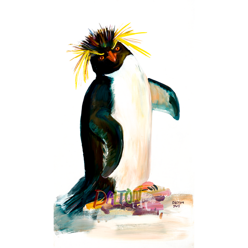 Penguin - Original: Oil Painting - 24" x 48" - $800.00