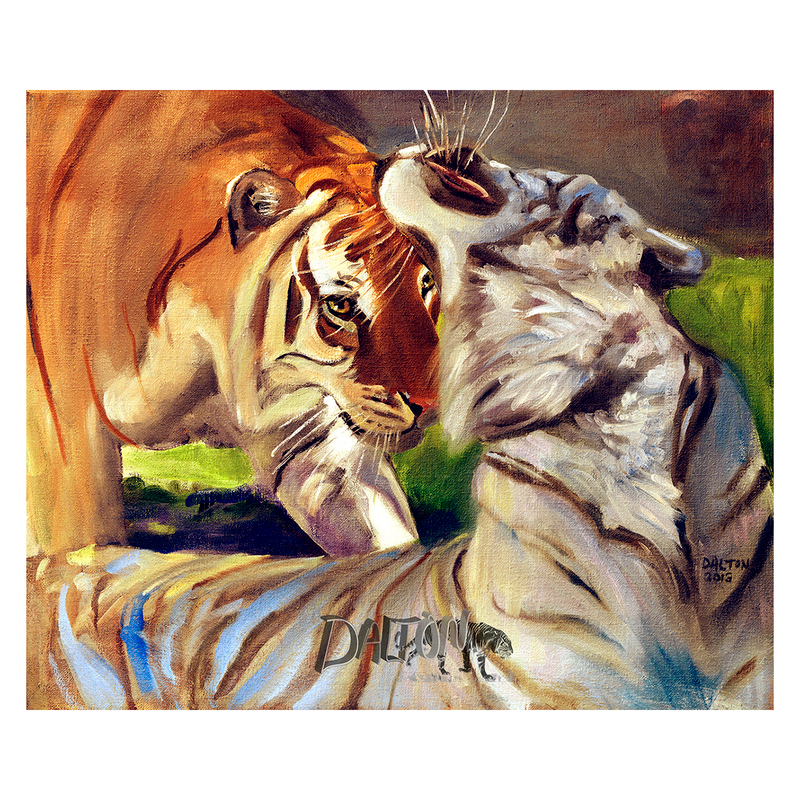 Tiger  - Canvas Print: with a white canvas border - 17" x 15" - $69.00