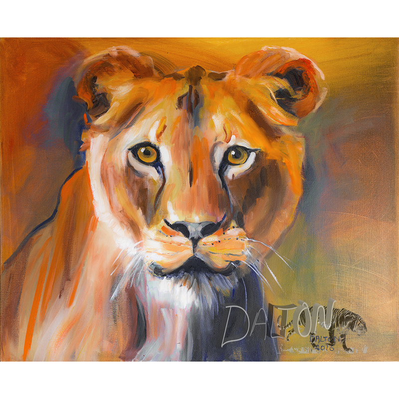 Lion - Original: Oil Painting - 24" x 30"  -$350.00
