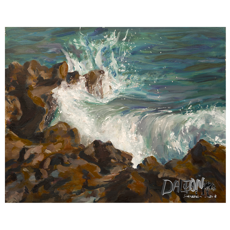 Waves - Canvas Print: with white canvas border - 24" x 19" - $69.00