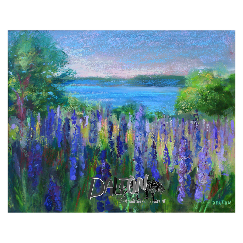 Lupine - Canvas Print: with white canvas border - 24" x 19" - $