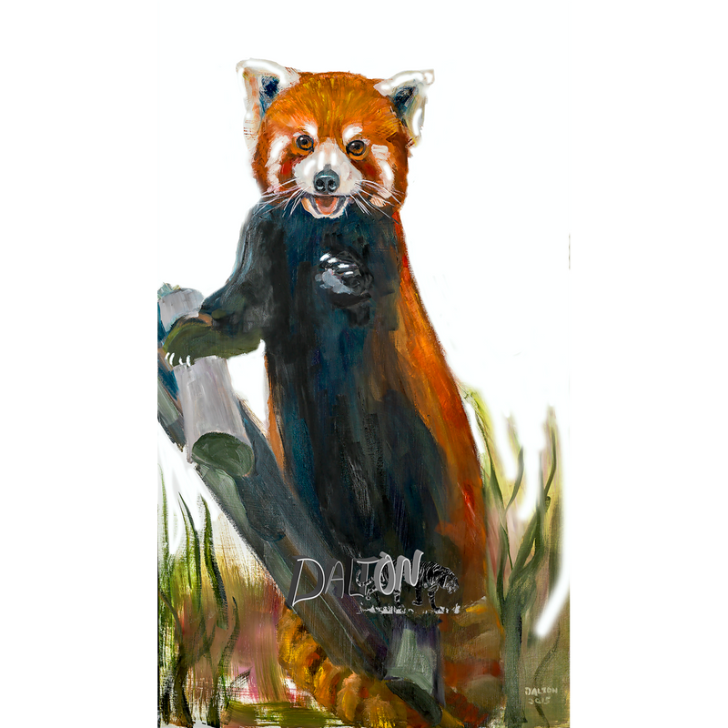 Red Panda - Lion - Original: Oil P