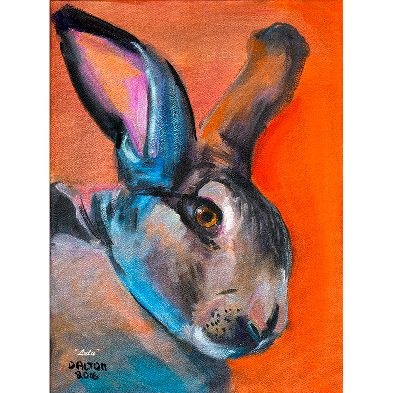 Holland Rabbit - Original Oil Painting -  9"x 12" - $200.00