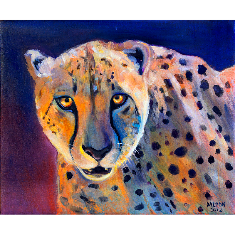 Cheetah - Original Oil Painting - 24" x 20"- $500.00