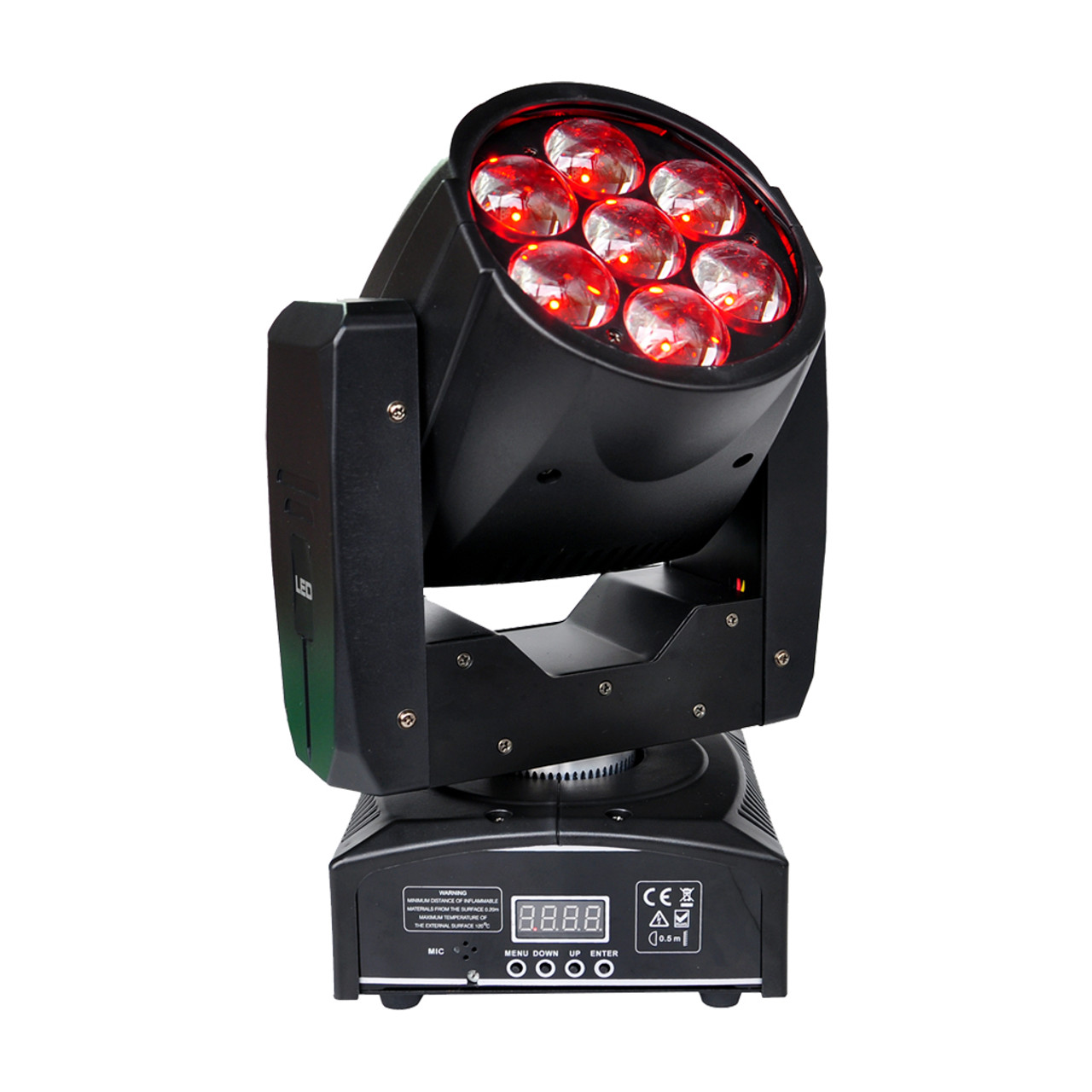 7 x 12W RGBW LED Zoom Wash Moving Head Light (A09)