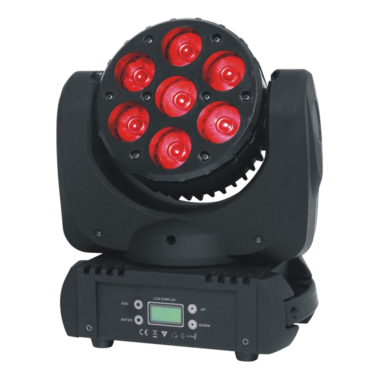 7 x 10W RGBW Led Wash Moving Head Light