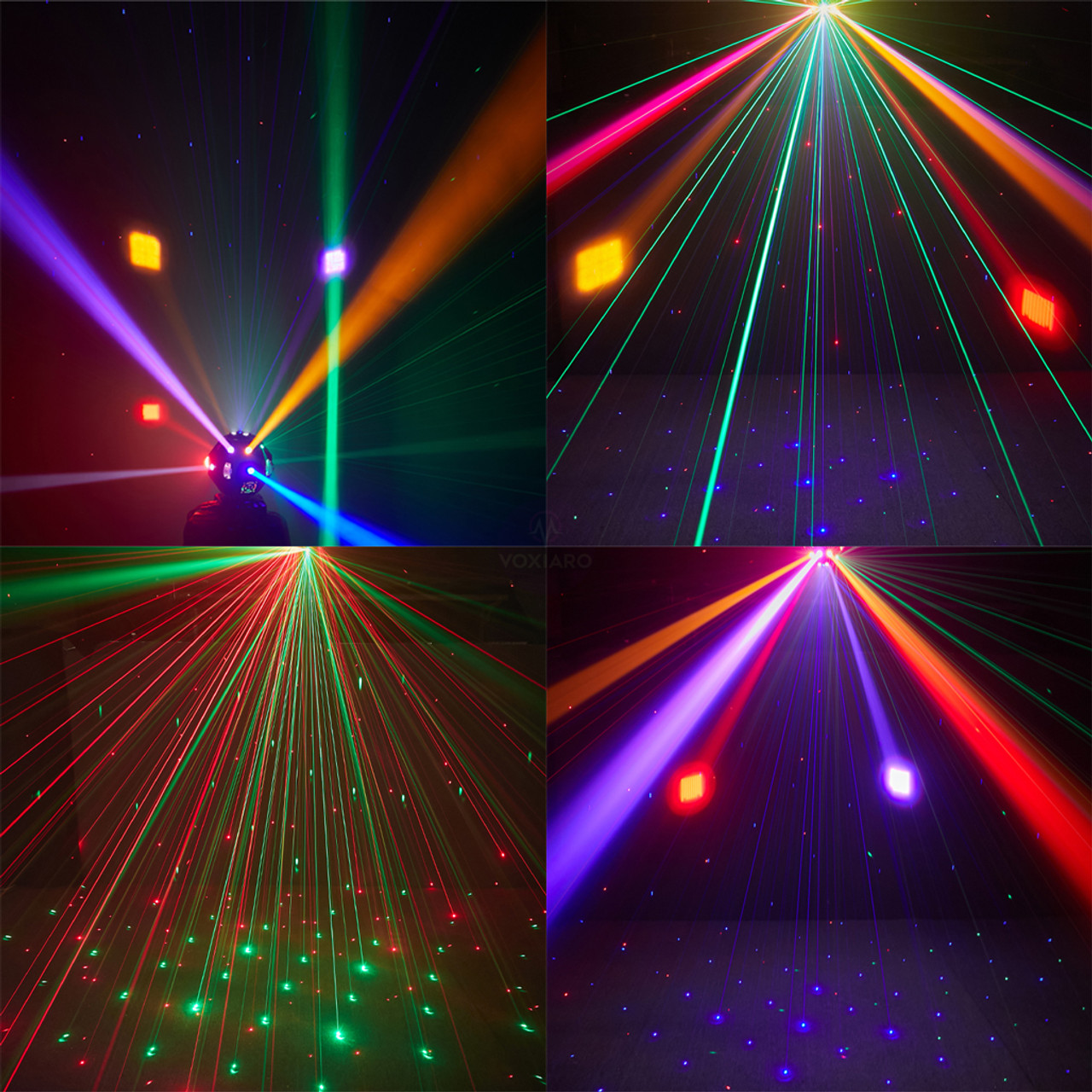 Rocket Shape LED 4 in 1 Beam Strobe Laser Light