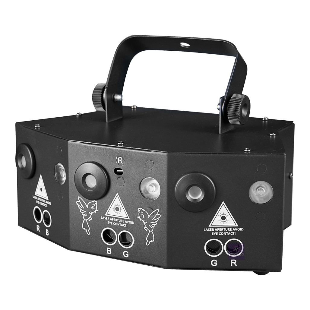 12 Eyes Fan-Shaped Dyed Laser Light