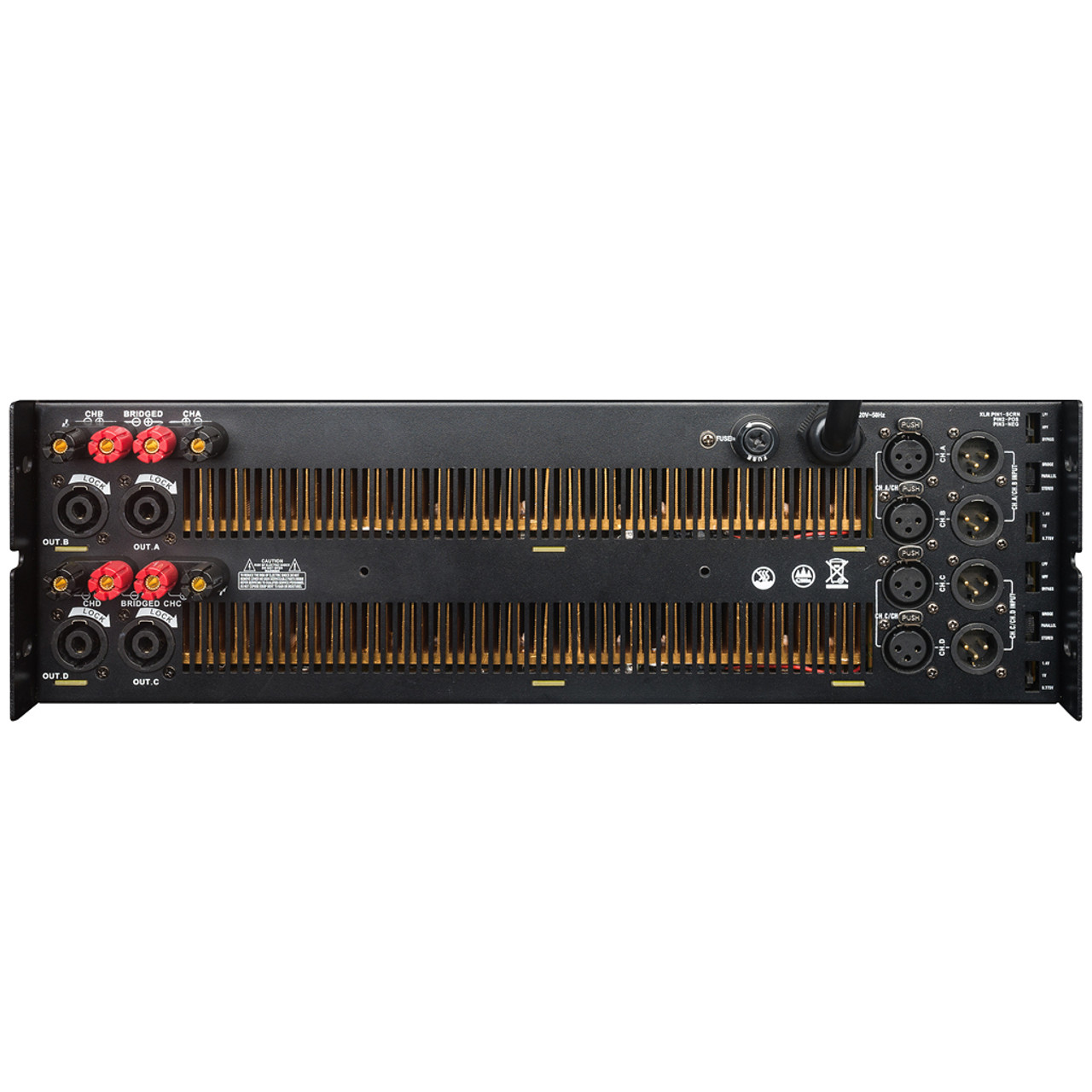 4-Channel Professional Power Amplifier 2U (Class H)