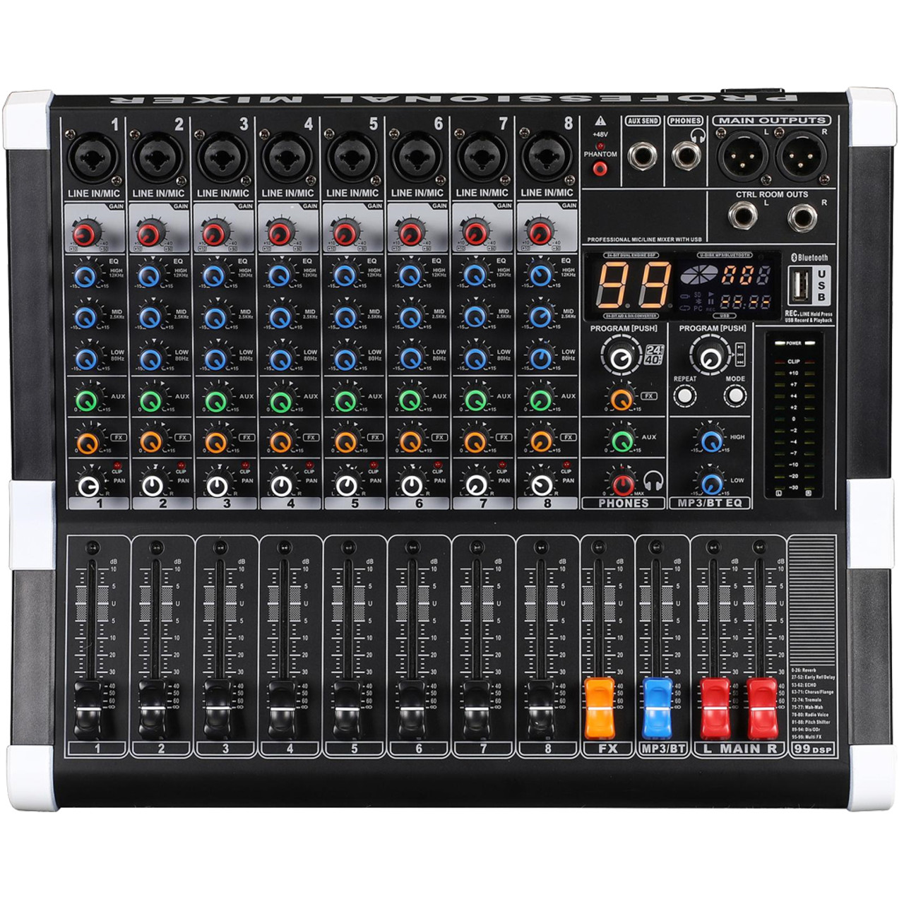 6-Channel Professional Multi-Function Mixer (G17)