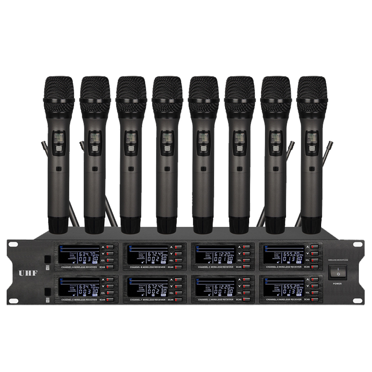 UHF Professional Wireless Microphone 8 Channel (A26)