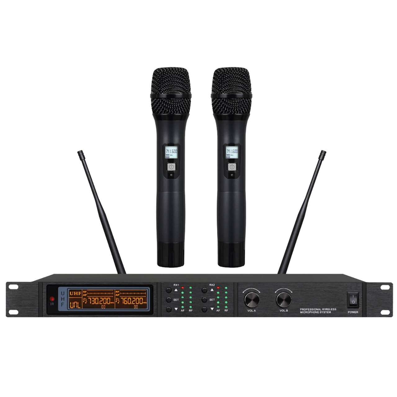 UHF Professional Wireless Microphone 2 Channel (C12)