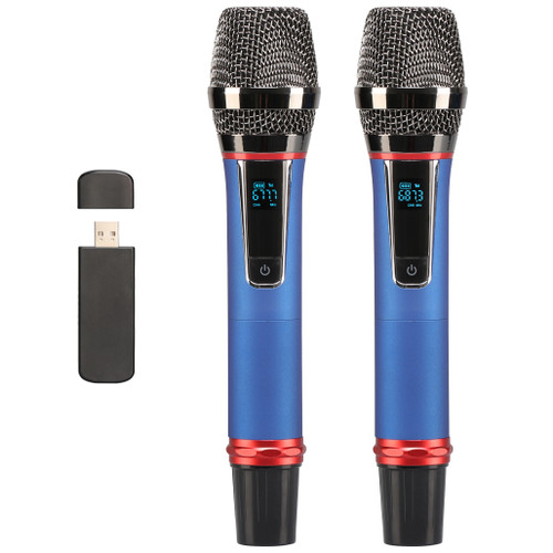 UHF Universal Wireless Microphone 2 Channel with USB (F10)