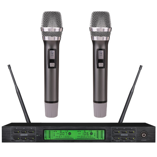 UHF Professional Wireless Microphone 2 Channel (J06)