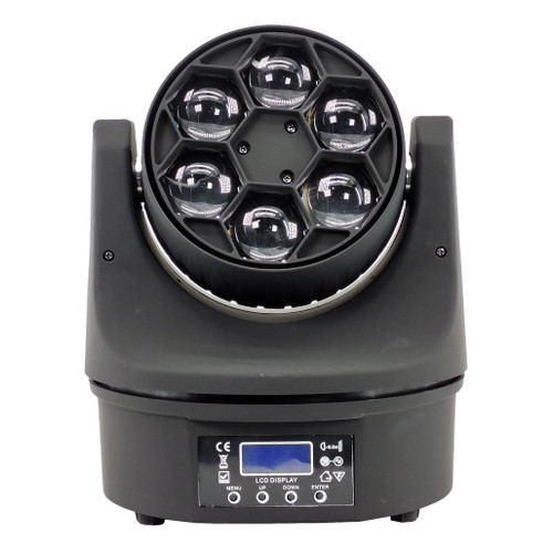 6 x 10W RGBW Mini Bee Eye Led Moving Head Light