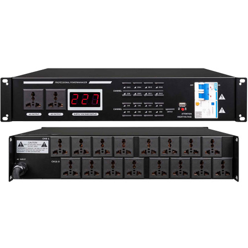 16 + 2 Channel Power Sequencer with Air Switches (A10)