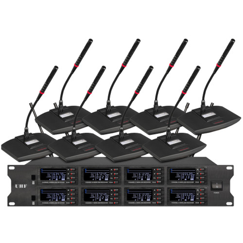 UHF Professional Wireless Conference Microphone 8 Channel (A56)