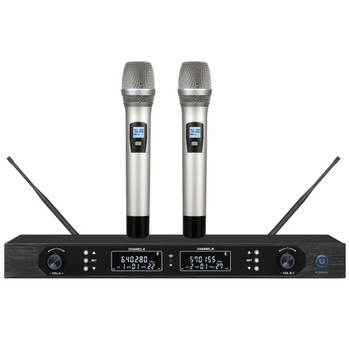 UHF Professional Wireless Microphone 2 Channel (D07)