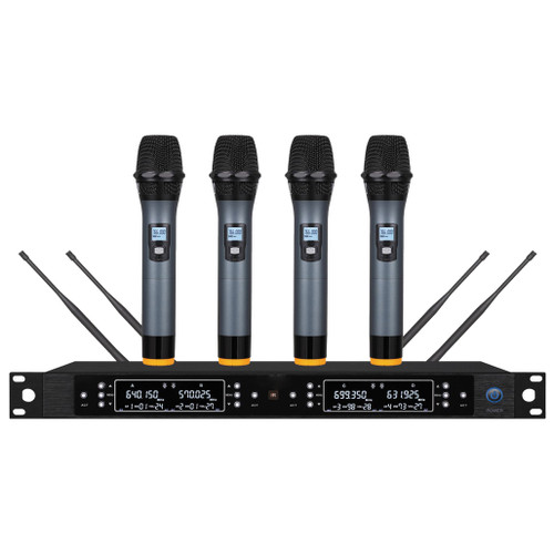UHF Professional Wireless Microphone 4 Channel (D10)