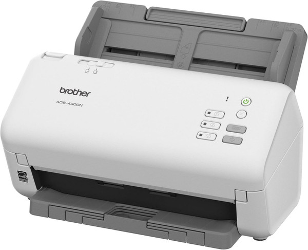 Brother ADS-4300N Duplex Document Scanner, Gray