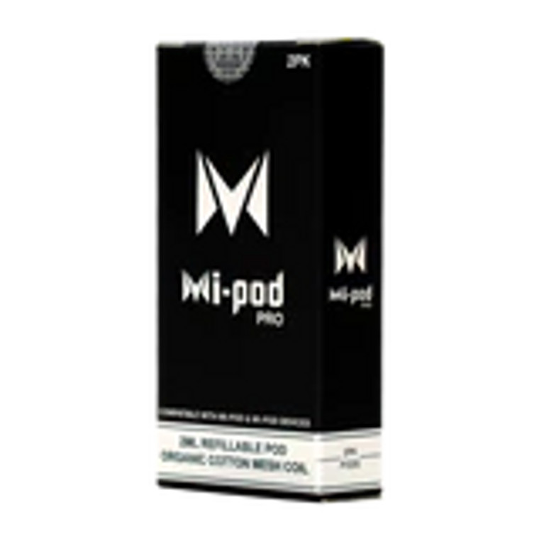 MANUFACTURED BY MI-ONE BRANDS

Stock up on Mi-Pod Pro Replacement Pods by buying this affordable 2-pack. With two units per box, you will get plenty of puffs from the enhanced design of the Mi-Pod Pro Pod. The amazing coil design and airflow deliver great flavor and this pod is versatile enough to vape salt nic, regular e-liquid, and even CBD.