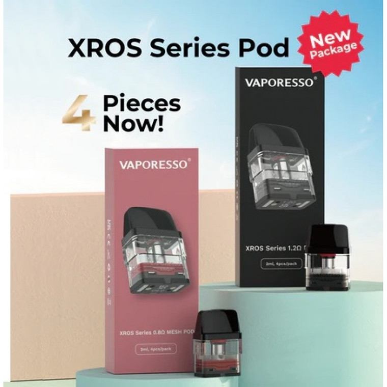 Vaporesso XROS Series Pods 4pk


F U L L   C O M P A T I B I L I T Y   - - -   T H E   U P D A T E D   X R O S   S E R I E S   P O D .

The new XROS Series Pods from Vaporesso have been updated and optimized on the airflow, flavor delivery, and leak-resistant technology and are compatible with all XROS Family devices. Now available in 4 packs, there are two different pods available with seven different resistances; 1.2Ω, 0.8Ω Mesh

SSS LEAK-RESISTANT TECHNOLOGY - The SSS Leak-Resistant Technology has been proven to work effectively in previous Vaporesso brand pods. The ability to seal comprehensively, saturate properly, and store safely prevents any possible leakage, making for a cleaner vaping experience. 


Specifications:

Capacity: 2mL (1.2Ω/0.8Ωmesh)

Material: PCTG

Resistance: 1.2Ω / 0.8Ω Mesh

CONVENIENT REFILLING - Extremely easy to refill your e-liquid! The pod options either utilize the clamshell top filling system (2mL) or a side-fill system (3mL).

GREAT FLAVOR FOR DIFFERENT EXPERIENCES - The mesh coil pod options heat faster and consistently supports good flavor while the regular option is perfect for high nicotine satisfaction and a true MTL experience. 

VISIBLE POD - The visible pod helps quickly determine how much e-liquid is left, saving you from a burnt coil.

Sold in 4 packs.