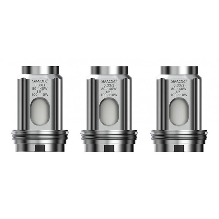 SmokTech TFV18 Coils 3pk

Replacement meshed coils for the TFV18 Tank and various kits from SmokTech, available in two resistances. 

TFV18 Meshed Coil

Resistance: 0.33Ω

Tight contact with the cotton inside

Better to release a mellow flavor

Rated 80-140W / Best 100-110W

TFV18 Dual Meshed Coil

Resistance: 0.15Ω

Dual meshed coil for optimized taste

Accelerating heating and denser vapor

Rated 80-140W / Best 100-110W

Sold in 3 packs.