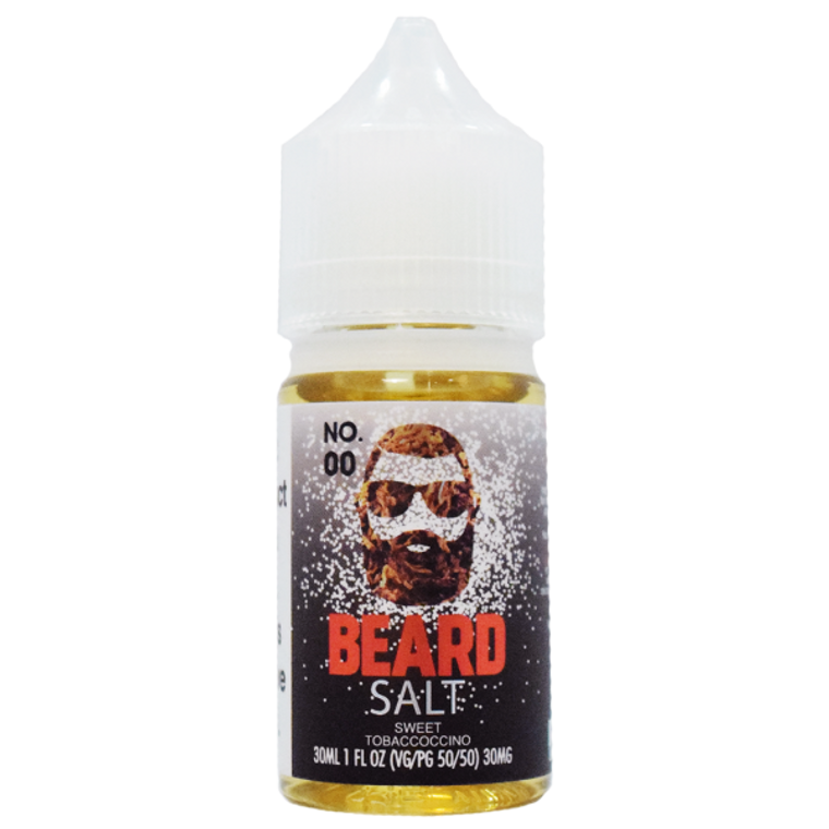BEARD Salt 30mL - NO. 00

Now, Beard introduces an amazing all new line of nicotine salt e-liquid products called Beard's Salt Line, with five fantastic flavors. Vapers can choose between sweet and sour sugar peach, cold fruit cup, cinnamon funnel cake, a New York style strawberry cheesecake, or sweet tobacco.

Take sweet tobacco and mix it together with the amazing benefits of nicotine salts, and you have No. 00 from Beard Salts E-Liquid.  Beard sweet tobacco flavored e-liquids are sure to your satisfy your taste buds.
