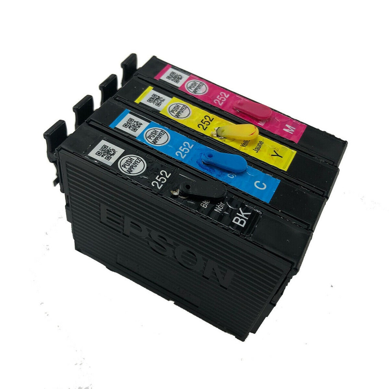 Tinta sublimacion 4 x 250ml compatible con impresoras Epson workforce WF XP  TX