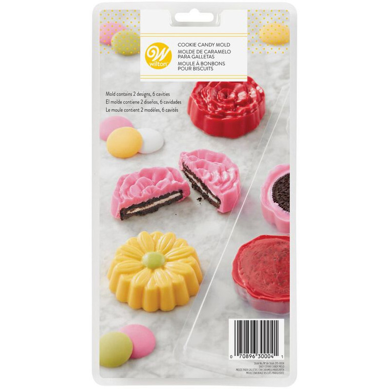 Flower Cookie Candy Mold, 6-Cavity