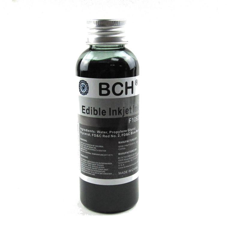 BCH F10620 Edible Ink - Black 100 ml for HP & Canon (ED100K-F10620)