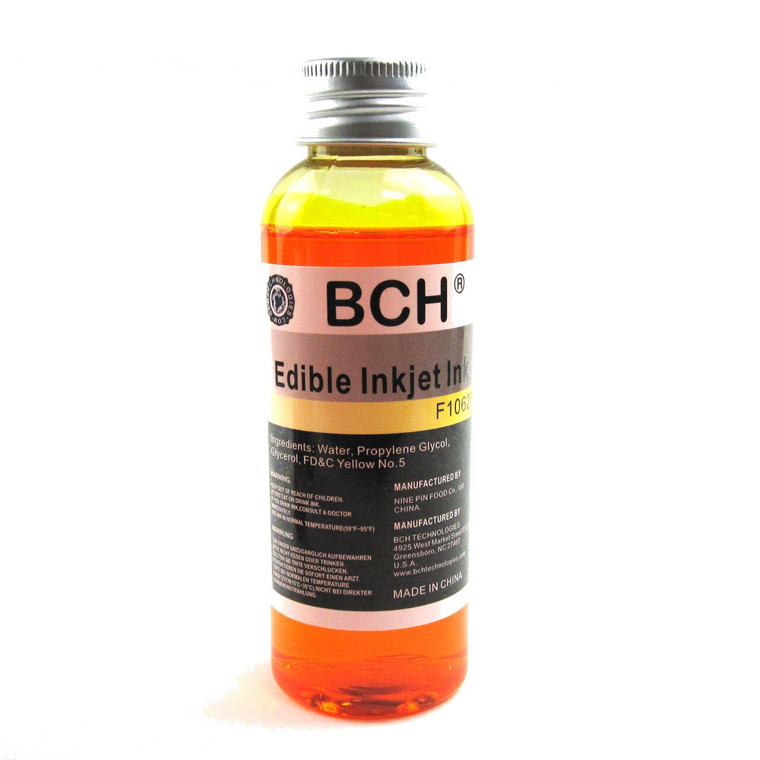 BCH F10620 Edible Ink - Yellow 100 ml for HP & Canon (ED100Y-F10620)