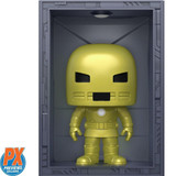  Funko POP! Deluxe Marvel Hall of Armor: Iron Man Model 1 Golden Armor #1035 PX 
