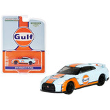  Greenlight 2016 Nissan GT-R (R35) - Gulf Oil (Hobby Exclusive) Diecast 1:64 