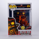  Funko Pop Marvel Spider-Man Far From Home Molten Man GITD #474 Gamestop Exclusiv 