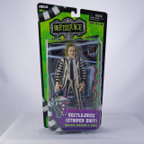  NECA Beetlejuice Striped Suit 7" Action Figure with Handbook and Snake 