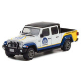  Greenlight 1:64 Running On Empty R14 2021 Jeep Gladiator MOPAR Truck White 