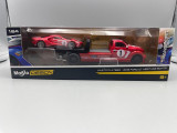  Maisto Design Transport Flatbed & 2018 Ford GT Heritage Edition RED #1 