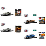  M2 Machines 1:64 Auto-Drivers R85 Complete Set of 4 Road Runner Camaro Mustang + 