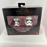 Hasbro Star Wars Black Series Die-Cast Metal Helmets Captain Phasma & Stormtrooper Set 