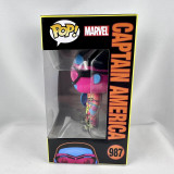  Funko Pop! The Falcon and the Winter Soldier Captain America #987 Blacklight SE 