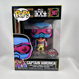  Funko Pop! The Falcon and the Winter Soldier Captain America #987 Blacklight SE 