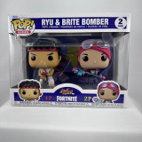  Funko Pop! Games Street Fighter Fortnite Ryu & Brite Bomber 2-Pack Figures 
