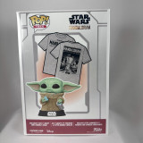 Funko Pop Tees Grogu With Cookie The Mandalorian Flocked Special #465 Size XL 