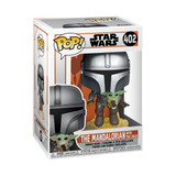  Funko Pop! Star Wars #402 The Mandalorian with The Child Grogu Flying Figure 